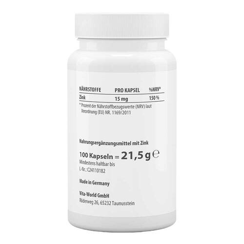 Zink 15 mg Zinkgluconat Kapseln - 2