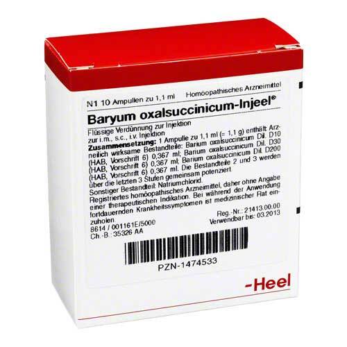 BARYUM oxalsuccinicum Injeel Ampullen - 1