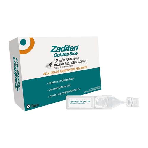 Zaditen ophtha sine 0,25 mg / ml Augentropfeneinzeldosis  - 1