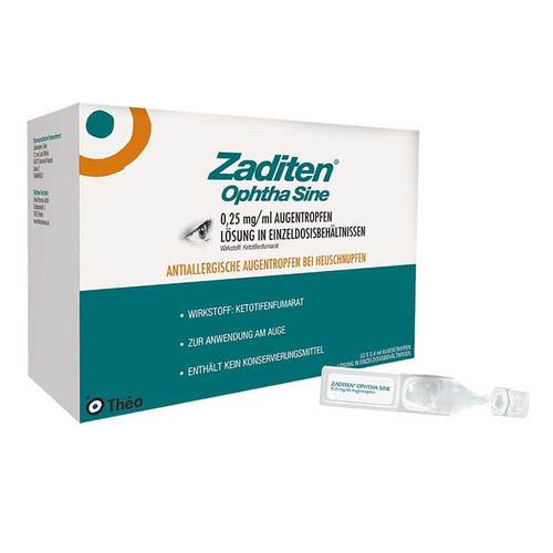 Zaditen ophtha sine 0,25 mg / ml Augentropfeneinzeldosis  - 1
