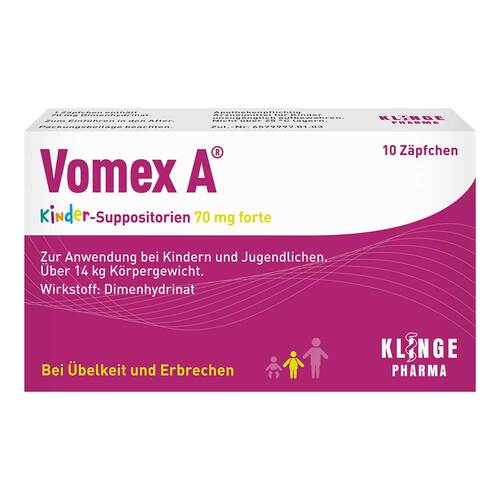 Vomex A Kinder-Suppositorien 70 mg forte - 1
