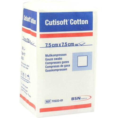 Cutisoft Cotton Kompresse 7,5x7,5 cm unsteril - 1