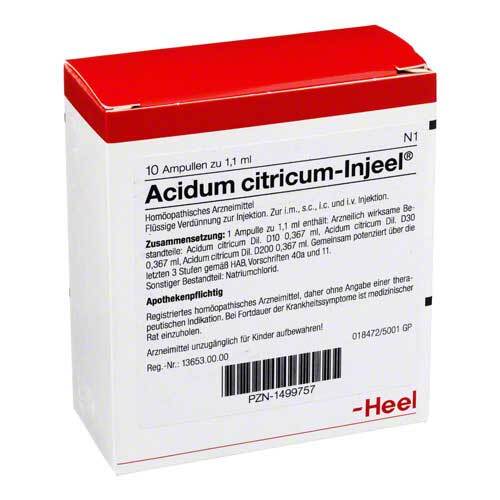 ACIDUM CITRICUM INJEEL Ampullen - 1
