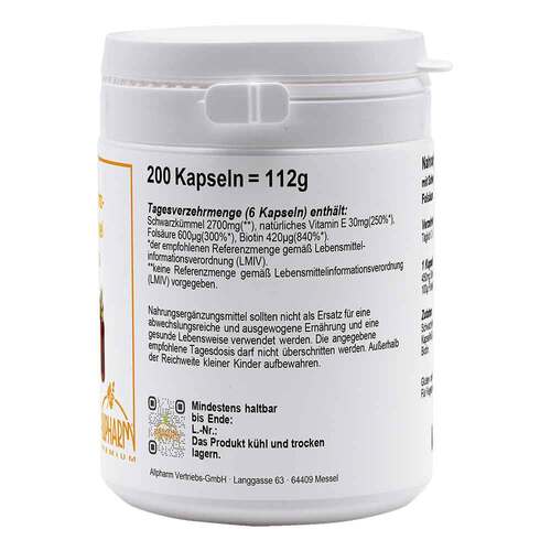 Schwarzk&uuml;mmel&ouml;l plus 5 Kapseln - 2