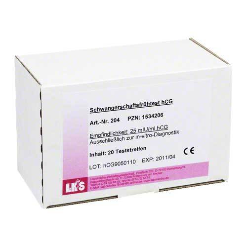 SCHWANGERSCHAFTS-FR&Uuml;HTEST hCG Teststreifen Urin - 1