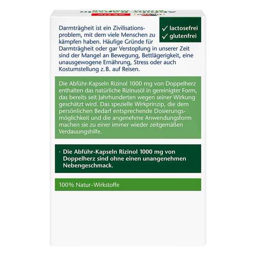 Doppelherz Abf&uuml;hr-Kapseln Rizinol 1.000 mg - 2