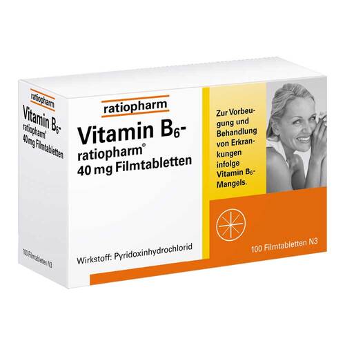Vitamin B6-Ratiopharm 40 mg Filmtabletten - 1