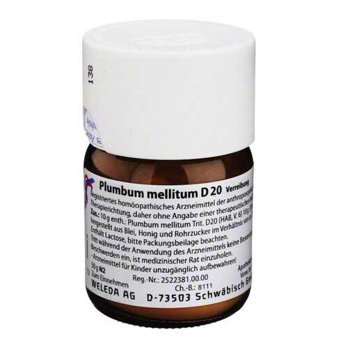 PLUMBUM MELLITUM D 20 Trituration - 1