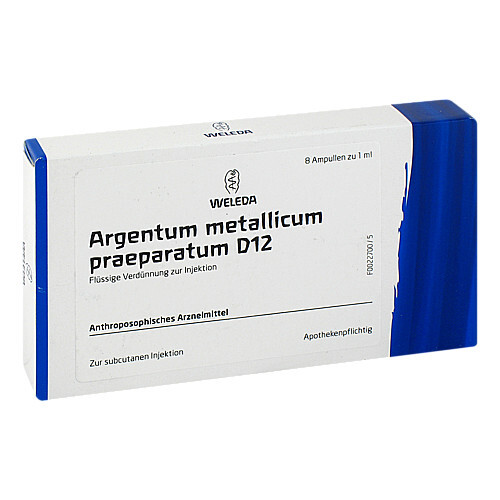 ARGENTUM METALLICUM praeparatum D 12 Ampullen - 1