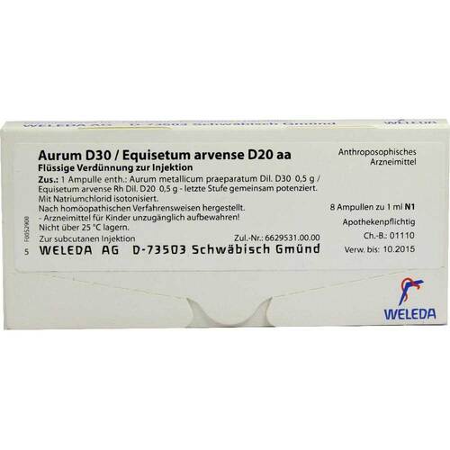 Aurum D 30 / Equisetum arvense D 20 aa Ampullen - 1
