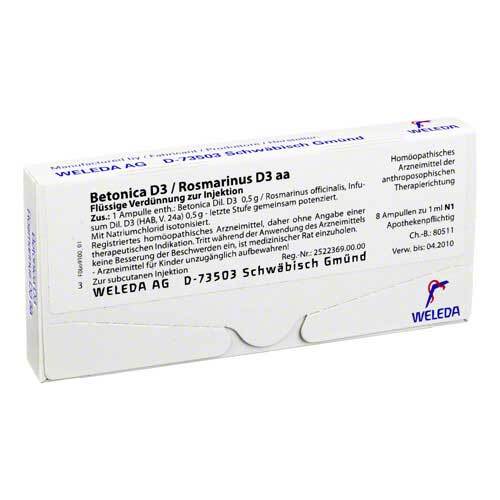 Betonica D 3 / Rosmarinus D 3 Ampullen - 1
