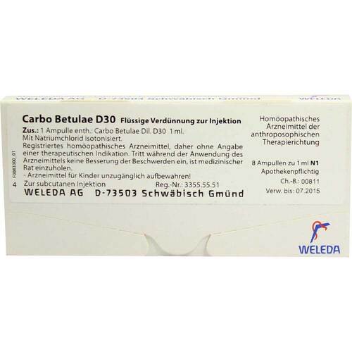 CARBO BETULAE D 30 Ampullen - 1