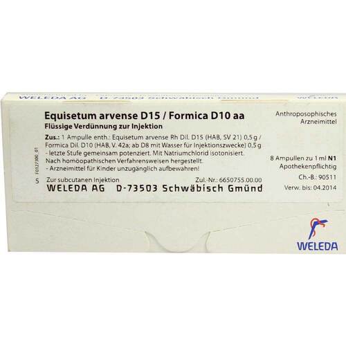 Equisetum arvense D 15 / Formica D 10 aa Ampullen - 1