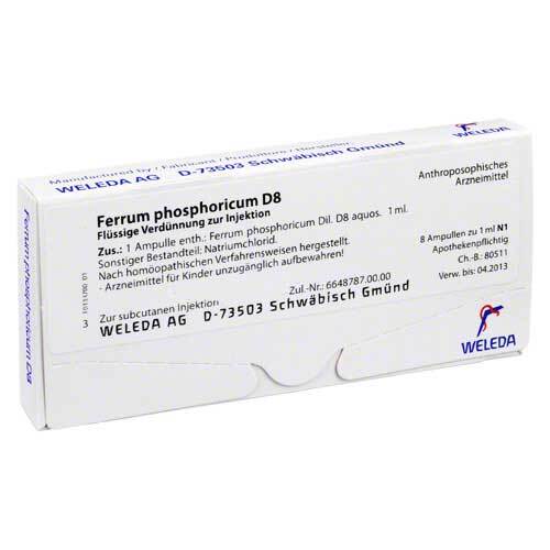 FERRUM PHOSPHORICUM D 8 Ampullen - 1