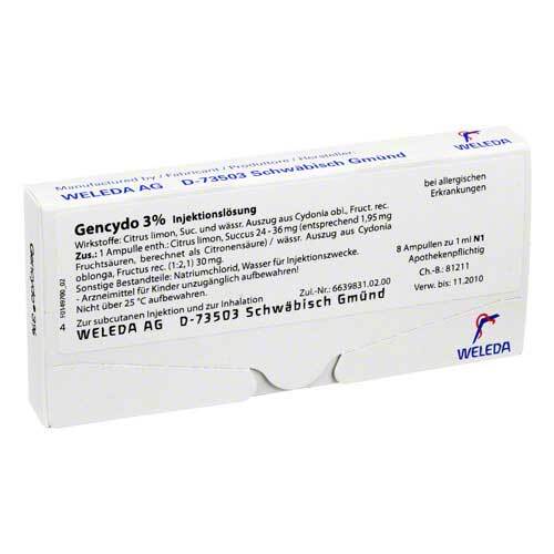 GENCYDO 3% Injektionsl&ouml;sung - 1
