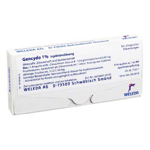 GENCYDO 1% Injektionsl&ouml;sung - 1