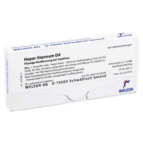 HEPAR STANNUM D 4 Ampullen - 1