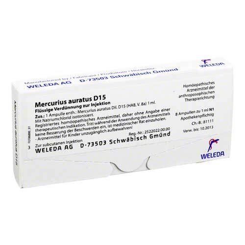 MERCURIUS AURATUS D 15 Ampullen - 1