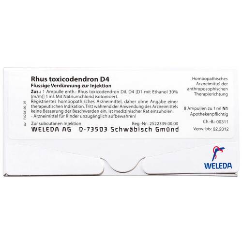 Rhus Toxicodendronicodendron D 30 Ampullen - 1