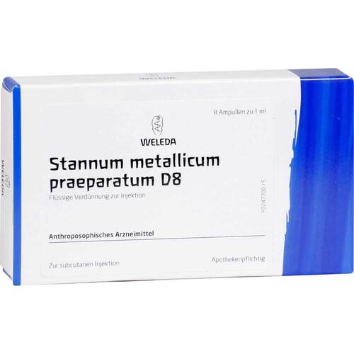 STANNUM METALLICUM praeparatum D 8 Ampullen - 1