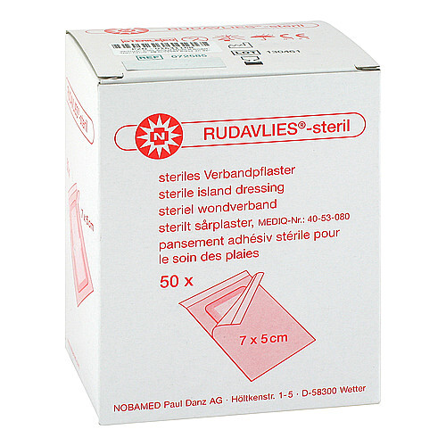 RUDAVLIES-steril Verbandpflaster5x7 cm - 1