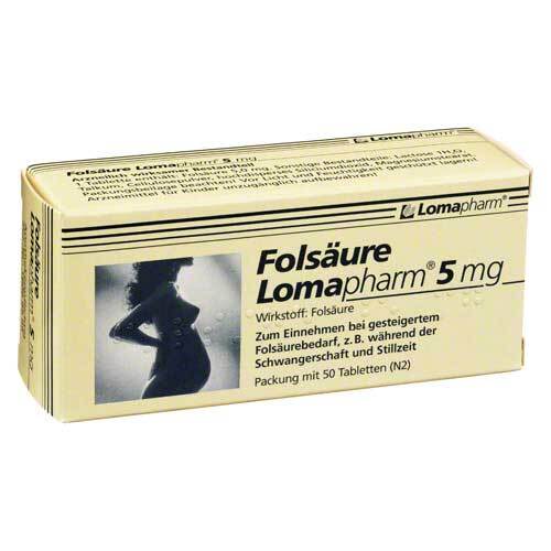 Fols&auml;ure Lomapharm 5 mg Tabletten - 1