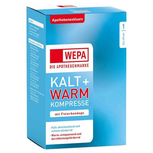 Kalt-Warm Kompresse 12x29 cm mit Fixierband - 1