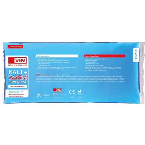 Kalt-Warm Kompresse 12x29 cm mit Fixierband - 3