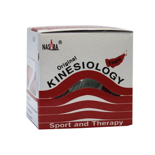 Nasara Kinesiologie Tape 5 cmx5 m rot - 1
