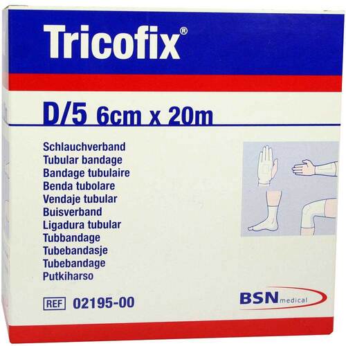 Tricofix Schlauchverband Gr&ouml;&szlig;e D 6 cmx20 m - 1
