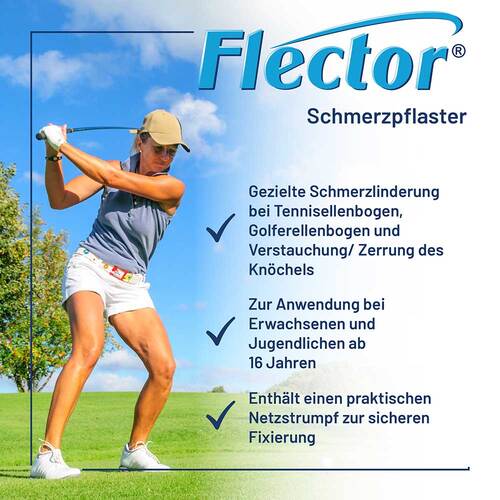Flector Schmerzpflaster + elastischer Netzstrumpf - 3