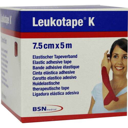 LEUKOTAPE K 7,5 cm rot - 1