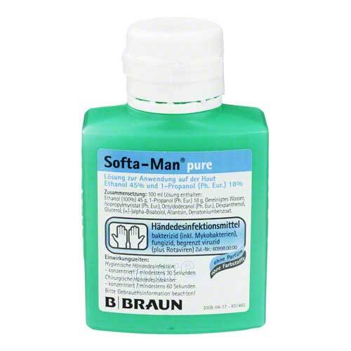 Softa-Man pure H&auml;ndedesinfektionsmittel - 1
