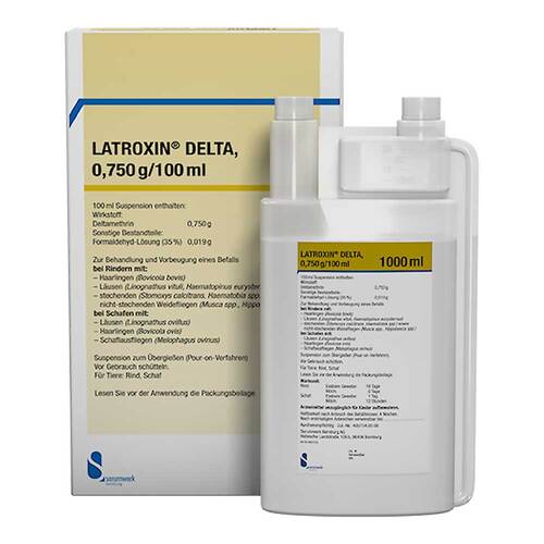 Latroxin Delta Suspension z.&Uuml;bergie&szlig;en f&uuml;r Rinder / Schafe - 1