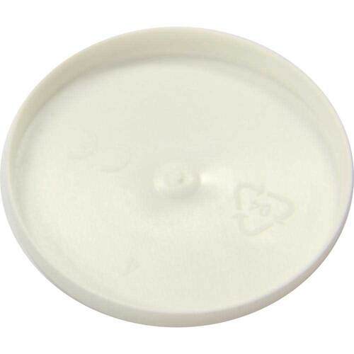 Einnehmeglas-Deckel Kunststoff wei&szlig; - 1