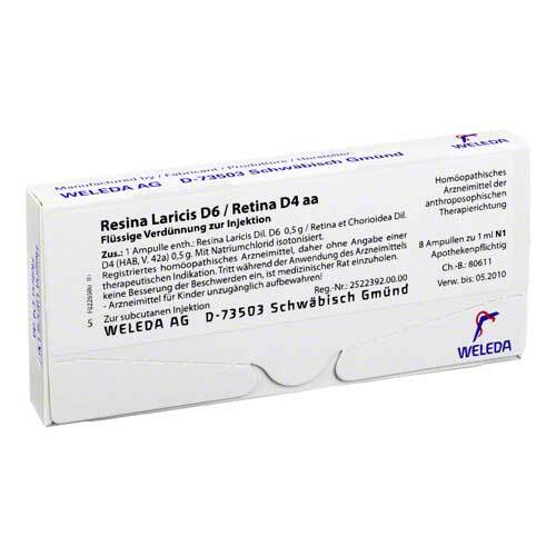 Resina Laricis D 6 / Retina D 4 aa Ampullen - 1