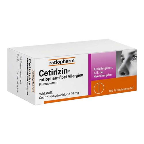 Cetirizin-ratiopharm bei Allergien 10 mg Filmtabletten  - 1