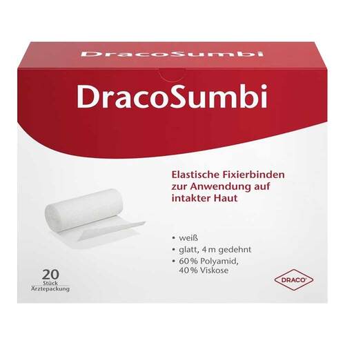 DRACOSUMBI Fixierbinde 6 cmx4 m wei&szlig; - 1