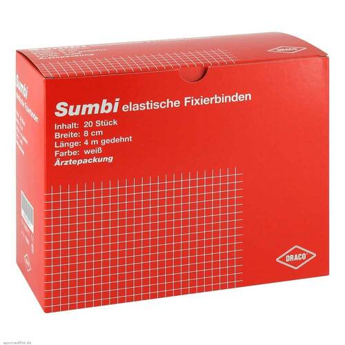 DRACOSUMBI Fixierbinde 8 cmx4 m wei&szlig; - 1