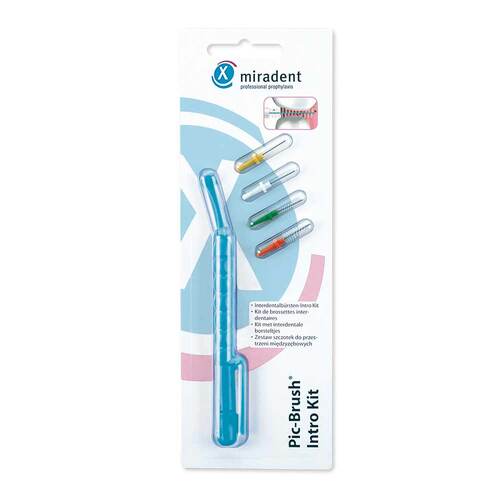 Miradent Interd.Pic-Brush Intro Kit 1H + 4B.blau - 1