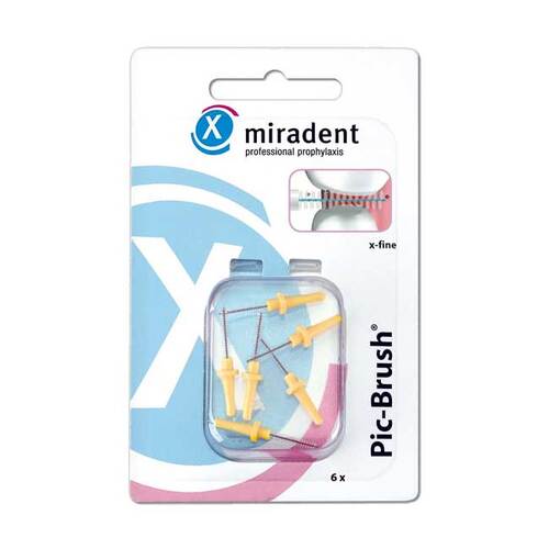 MIRADENT Interd.Pic-Brush Ersatzb.x-fein gelb - 1