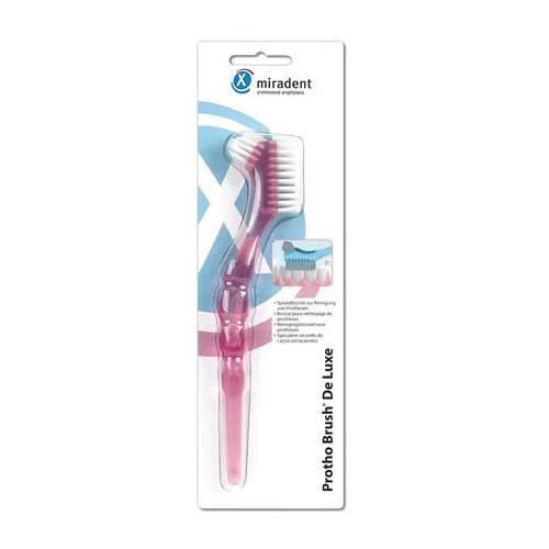 MIRADENT Prothesenb&uuml;rste Protho Brush pink trans. - 1