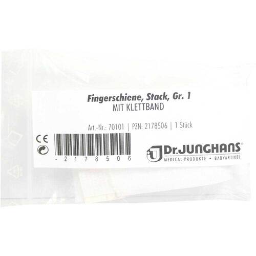 Fingerschiene nach Stack Gr&ouml;&szlig;e 1 Klettband - 1