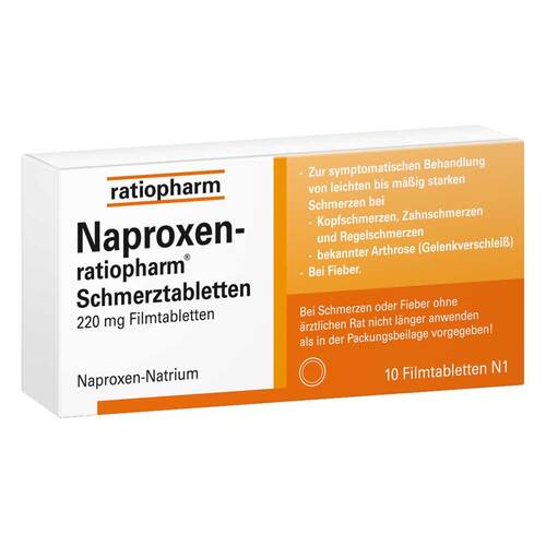 Naproxen-ratiopharm Schmerztabletten Filmtabletten - 1