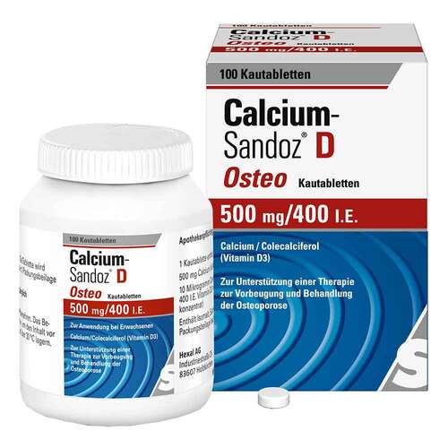 Calcium Sandoz D Osteo 500 mg / 400 I.E. Kautabletten  - 2