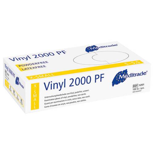 Vinyl 2000 Untersuchungshandschuhe unsteril puderf.Gr&ouml;&szlig;e XS - 1