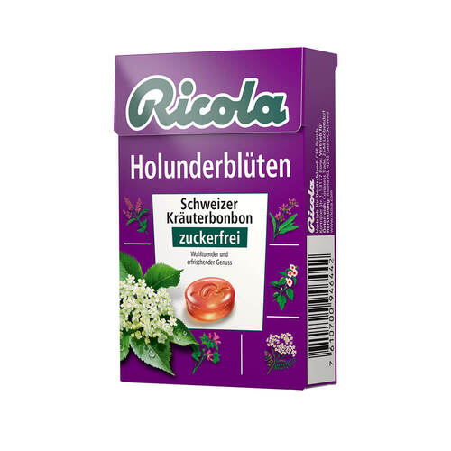 Ricola ohne Z.Box Holunderbl&uuml;ten Bonbons - 1