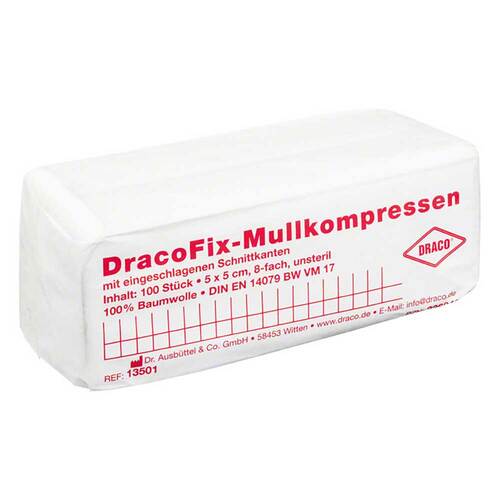 Dracofix OP-Kompressen 5x5 cm unsteril 8fach - 1
