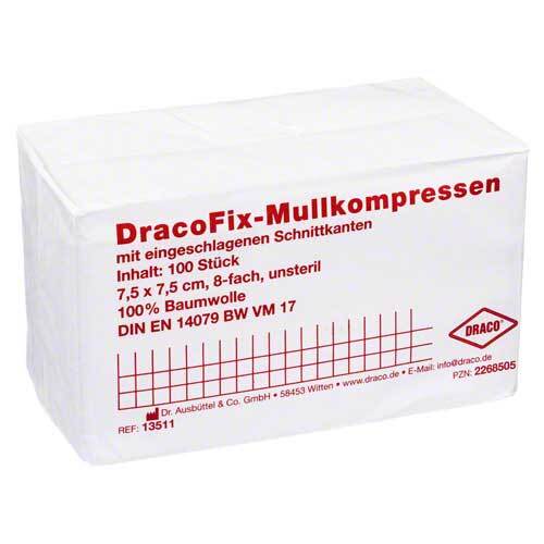 Dracofix OP-Kompressen 7,5x7,5 cm unsteril 8fach - 1