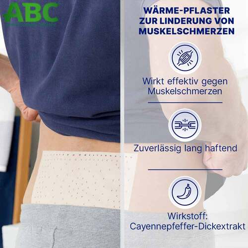 Abc W&auml;rme-Pflaster Capsicum Hansaplast med 14x22 - 2